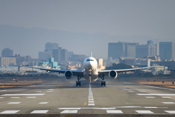 Boeing 777-300 takeoff