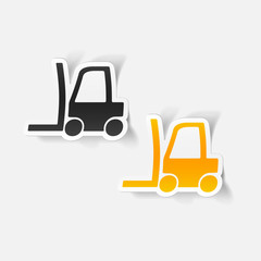 realistic design element: forklift