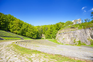 Annaberg, Upper Silesia Poland - May 14, 2017: Historical amphitheater at summer day