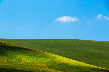 typical springtime basilicata landscape