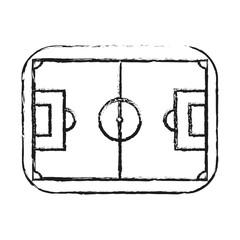 monochrome blurred silhouette of soccer field vector illustration