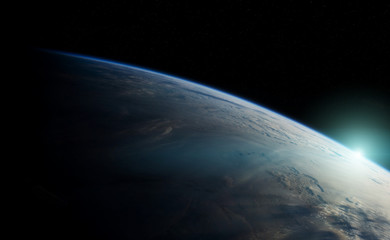 Fototapeta premium Planet Earth in space 3D rendering elements of this image furnished by NASA