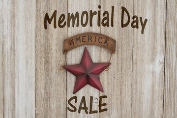 Memorial Day sale message
