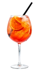 Tuinposter glas aperol spritz cocktail © Mara Zemgaliete
