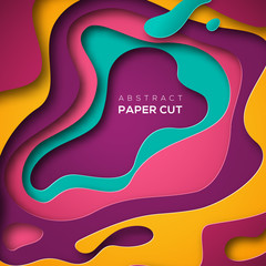 Abstract background, paper cut