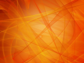 Abstract Elegant stroke on orange background 