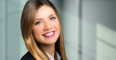Obraz premium Charming female manager portrait