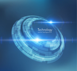 Futuristic shape vector background. EPS10.