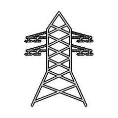 electric tower isolated icon vector illustration design