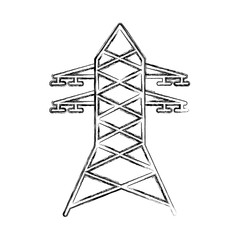 electric tower isolated icon vector illustration design
