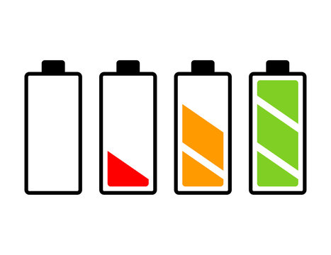 battery charge level vector symbol icon design. Beautiful illustration isolated on white background
