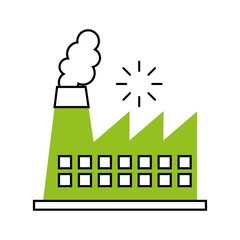 factory industry chimney icon vector illustration design