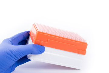 science background pipette tips