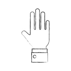 hand human open icon vector illustration design