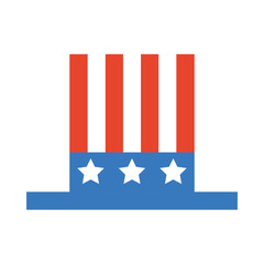 usa hat isolated icon vector illustration design