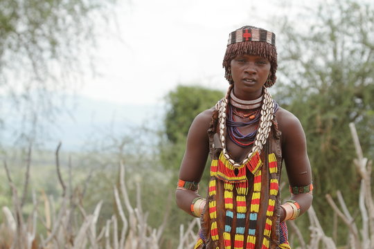 Volksstamm der Hamar im Omo Valley von Äthiopien 