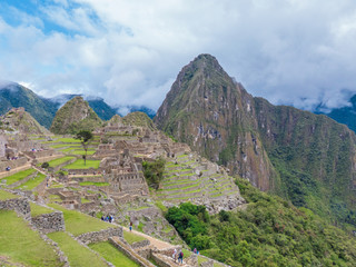 Fototapeta na wymiar Inkaruinen auf dem Machu Picchu Cusco Peru
