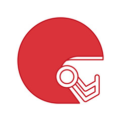 american football helmet icon vector illustration design