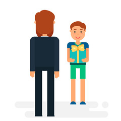 Obraz premium Happy Fathers Day