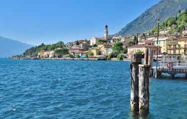 der beliebte Urlaubsort Limone sul Garda am Gardasee,Lombardei,Italien