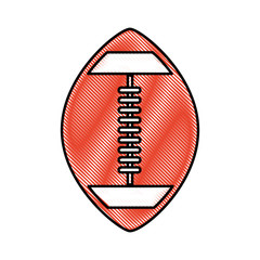 american football balloon icon vector illustration design