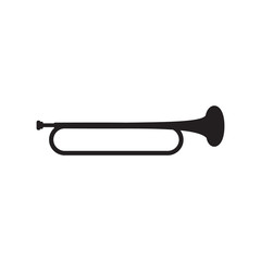 Trumpet icon on white background