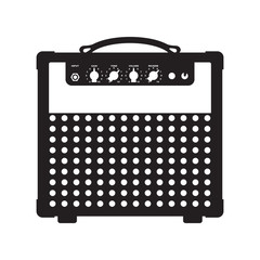 amplifier on white background