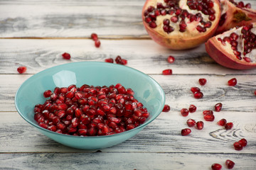 Fresh pomegranate seeds
