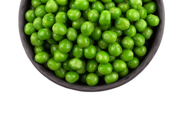 Bowl of green wet pea