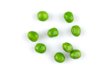 Pile of green wet pea