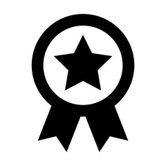 american medal with star vector illustration design