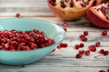 Fresh pomegranate seeds