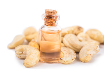 Cashew on white background