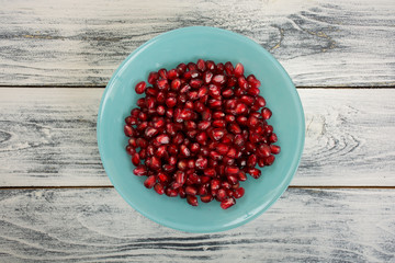Fresh pomegranate seeds