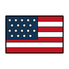 united states of america flag vector illustration design