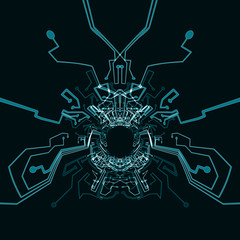 Circuit board background