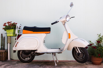 Classic vintage motorcycle