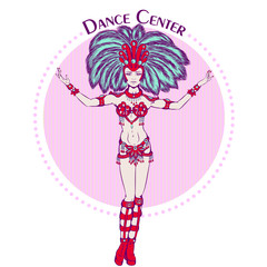 Dance line color samba