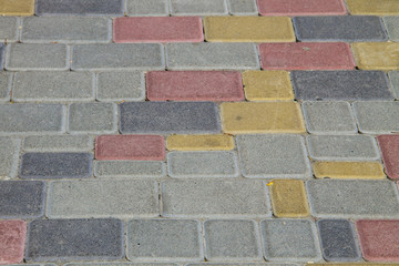 Sidewalk textured background. Detail of a pavement