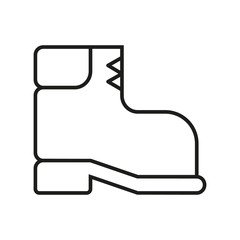 combat military boot on white background