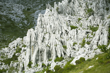 Fototapeta na wymiar Tulove grede, part of Velebit mountain, landascape