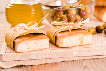 Focaccia bread. 