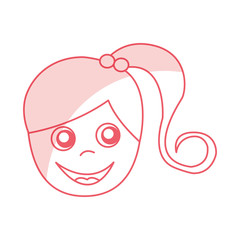 Obraz premium little girl avatar character vector illustration design