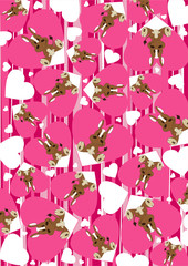 Cute Valentine Heart Horse