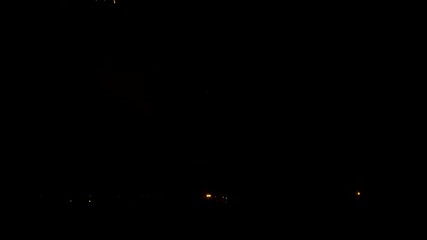 Fireworks in the city, day of Victory - slowmotion 60 fps