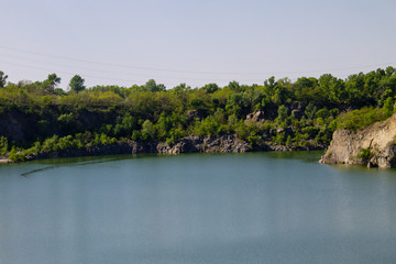 Lake at abandoned quarry