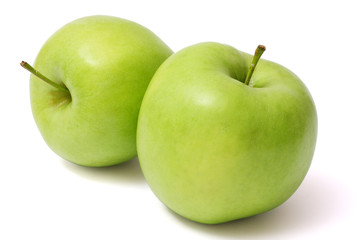 Green apple isolated on white background