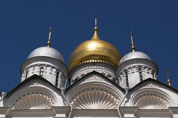 Il Cremlino di Mosca, Russia, 29/04/2017: la cattedrale dell'Arcangelo Michele, chiesa ortodossa russa nella Piazza delle Cattedrali