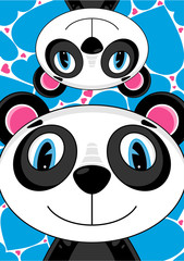 Cute Cartoon Panda Bear