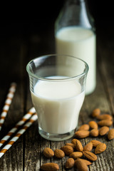 Healthy almond milk.